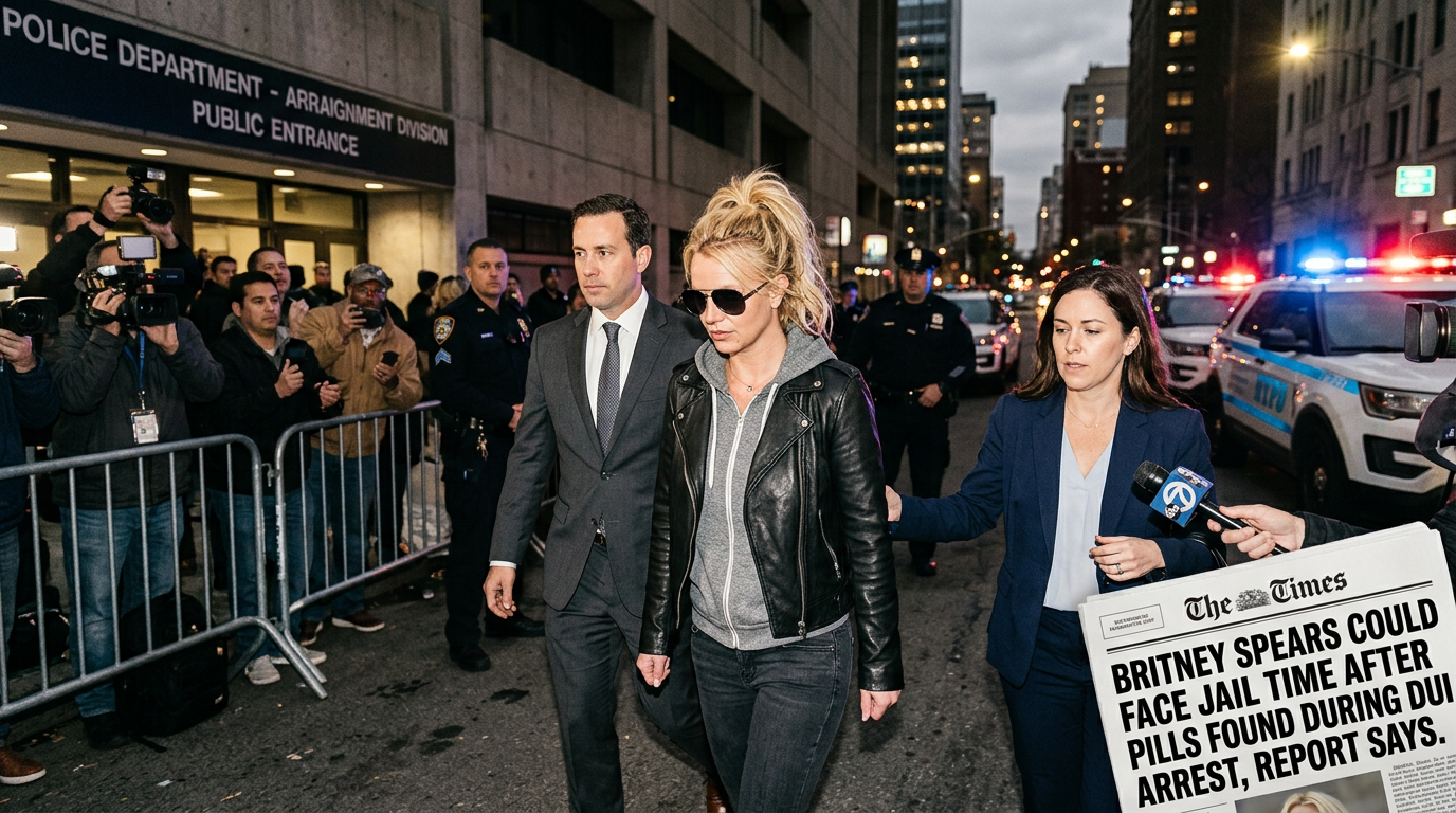 Britney Spears Faces Jail Risk After DUI Arrest and Pill Discovery