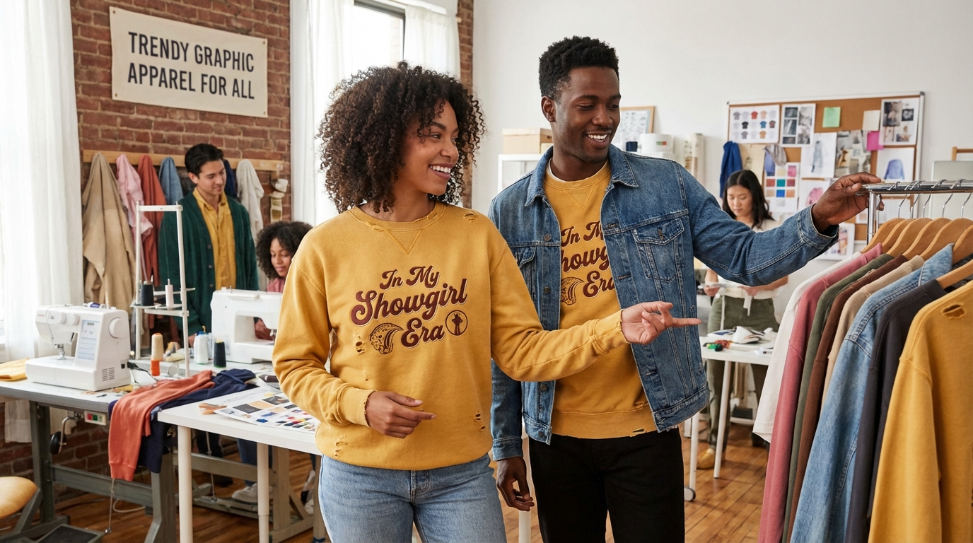 Step into the Spotlight: The “In My Showgirl Era” Vintage Sweatshirt
